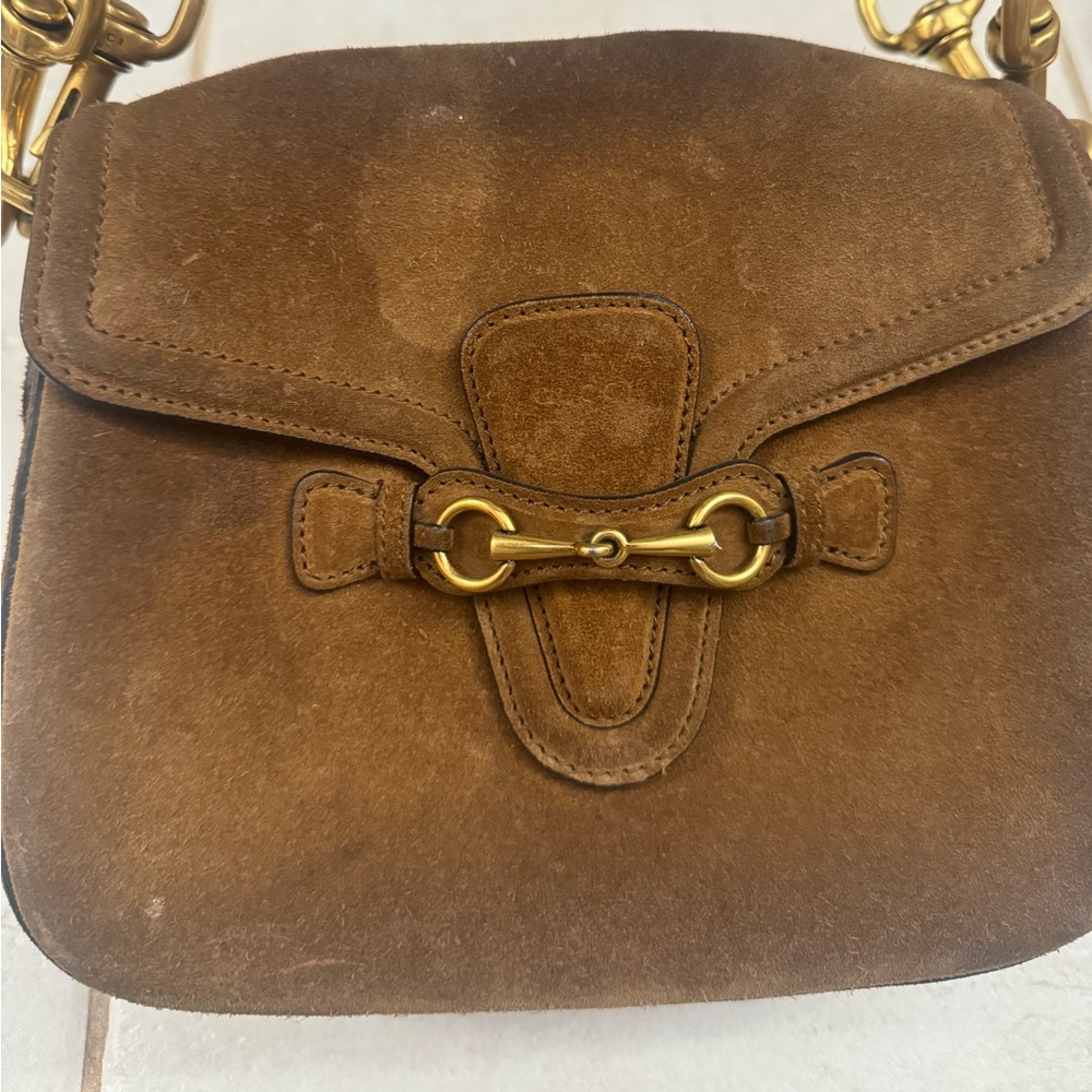 100% Authentic Gucci leather shoulder purse